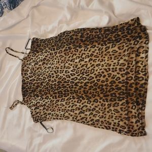 Forever 21 Animal print mesh dress